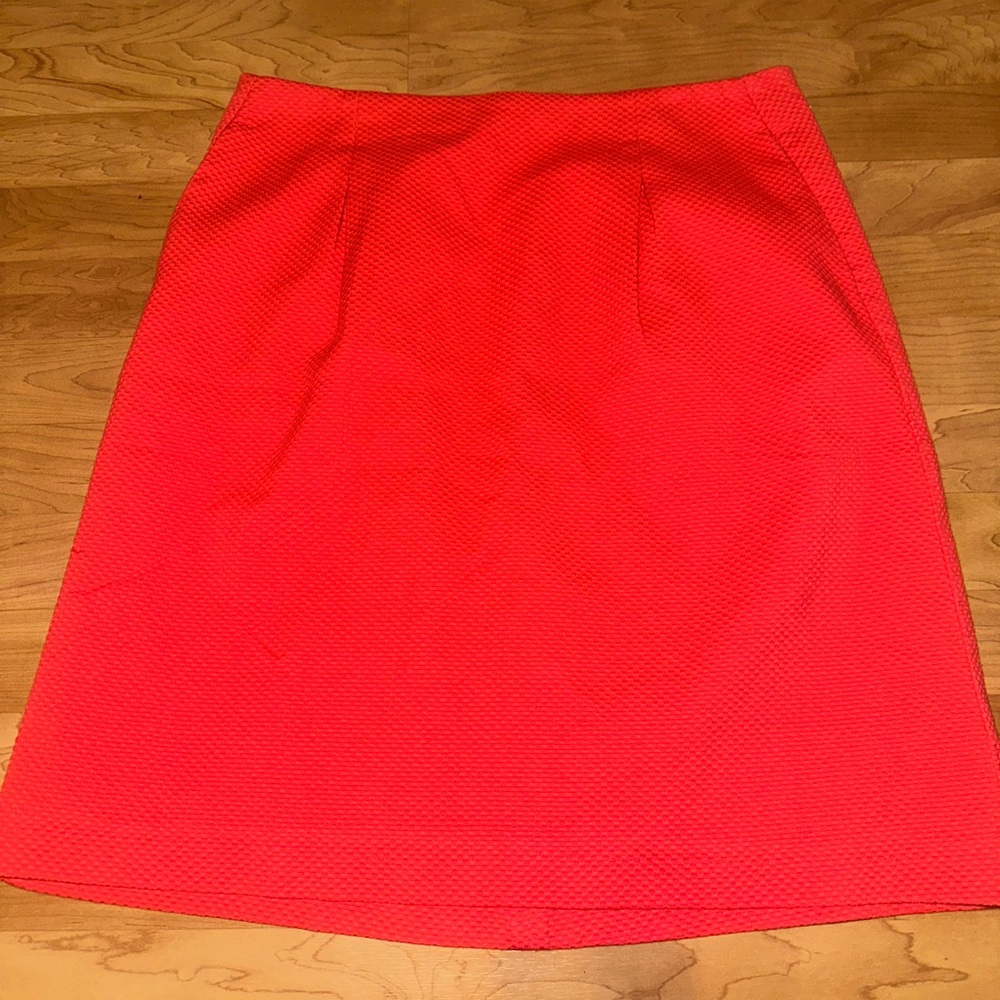 Boden size 10‎ long coral textured skirt A-line